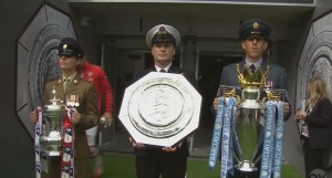 Community Shield 2015 trophies