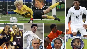 Rivaldo and son, van der Sar, Zidane, Kluivert