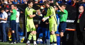 Iker Casillas David de Gea substitution