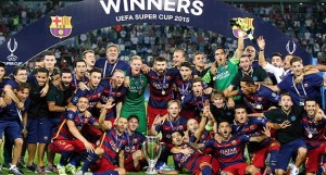 Barcelona Uefa Super Cup Winners 2015