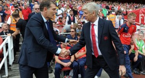 Slaven Bilic Arsene Wenger Arsenal v West Ham