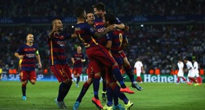 Messi hat-trick in UEFA Super Cup final