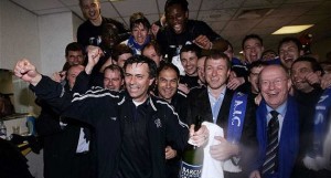 Mourinho and Abramovich celebrating championship