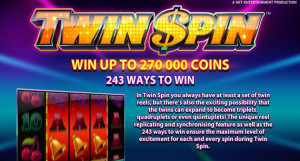 twin spins slot winner