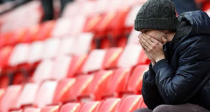 dissapointed football fan
